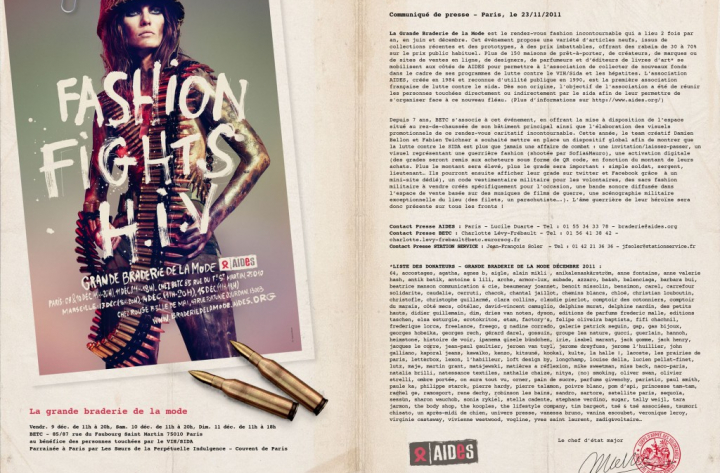 Fashion Fights HIV – Presse