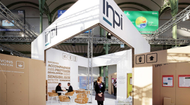 Solutions COP 21 au Grand Palais : le stand de l’INPI, concept signé ACO Design – événements, promotion, stand d’exposition/salon.