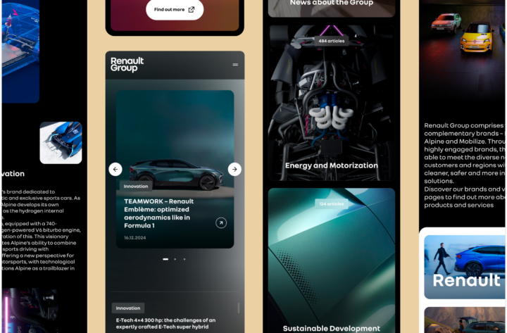 L’AGENCE BETC FULLSIX RÉINVENTE LE SITE CORPORATE DE RENAULT GROUP.