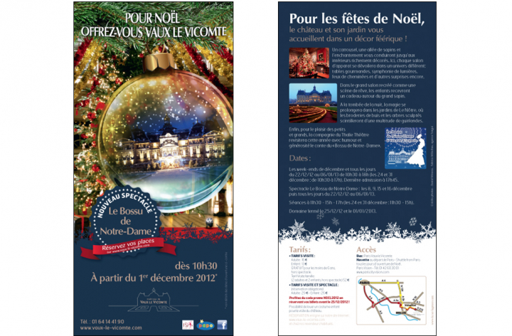Vaux le Vicomte fête Noël
