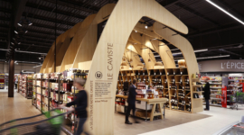 Conception Identité globale de l’Hyper U et du retail park Reims Village