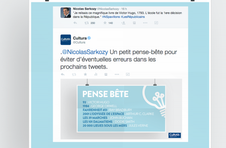 CULTURA + Sarkozy – Community Management