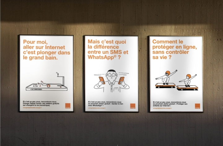 Dagobert signe la campagne de lancement Orange Digital Center
