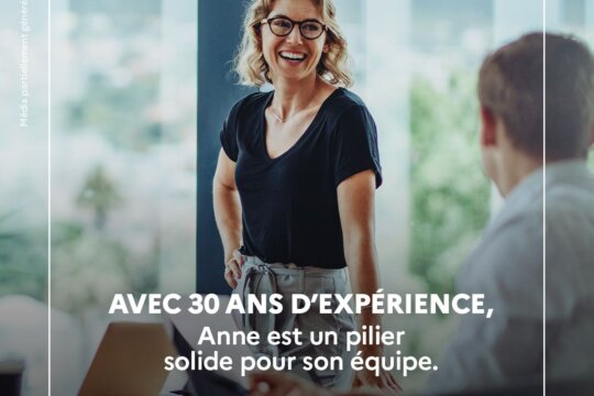 « 50 ans et plus, comptons sur l’expérience. »