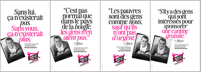 Pour les 40 ans des Restos du Cœur,  l’agence Change signe une campagne pas comme les autres