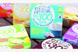 Packaging, Marque, Design – Création d’une nouvelle marque de produits laitiers bio pour EURIAL: les 300&Bio