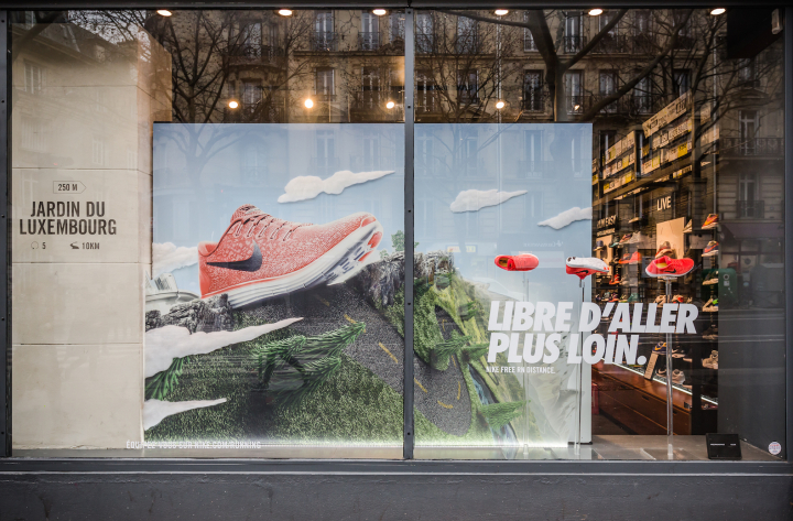 Lancement de la FREE RN DISTANCE – Retail, Vitrine, Merchandising
