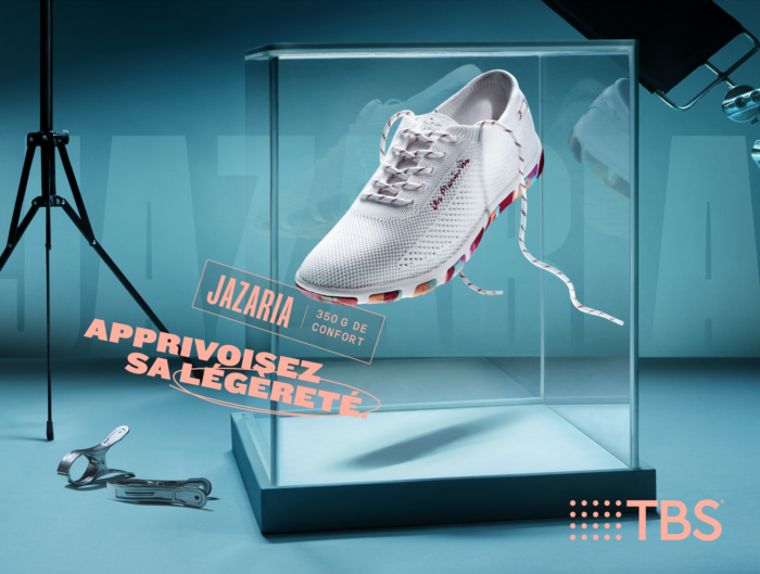TBS lance avec Brand Station une campagne aérienne pour une chaussure ultra-légère
