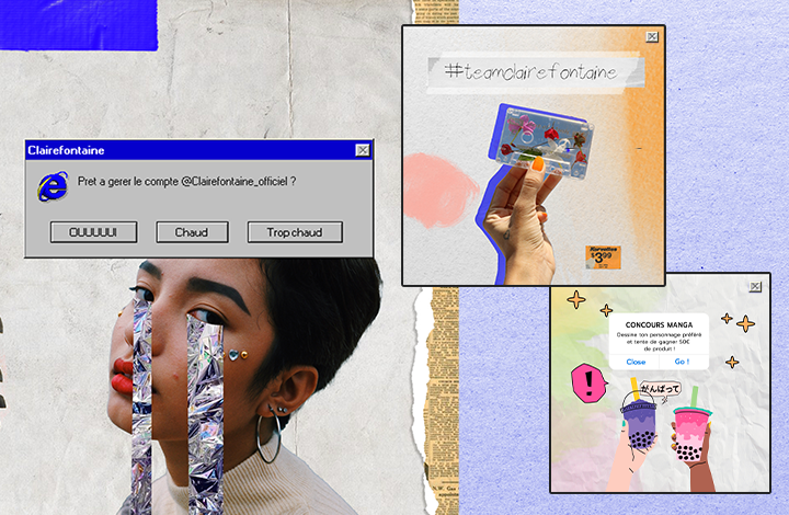 Clairefontaine transforme ses réseaux sociaux en tribune accessible aux jeunes créatifs