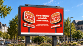 À Cholet, Burger King et Saatchi & Saatchi France arrivent pour concurrencer… Burger King.