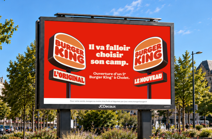 À Cholet, Burger King et Saatchi & Saatchi France arrivent pour concurrencer… Burger King.