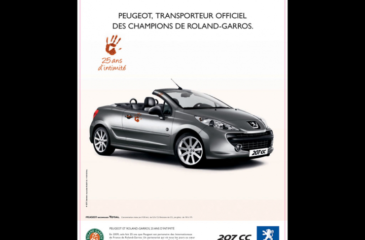 Peugeot 207 CC Roland Garros – Presse