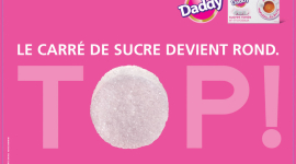 Le carré de sucre devient rond