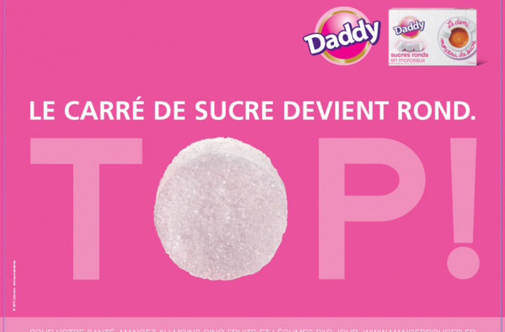 Le carré de sucre devient rond