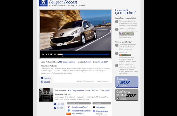 Podcast Peugeot 207