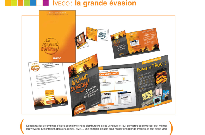 La grande évasion – Dossier challenge, stimulation, site internet, emailing