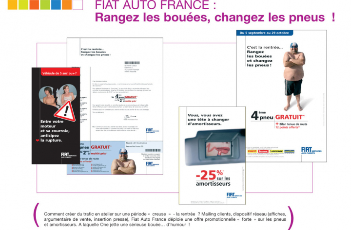 Rangez les bouées, changez les pneus! – Affichage, mailing et dispositif réseau