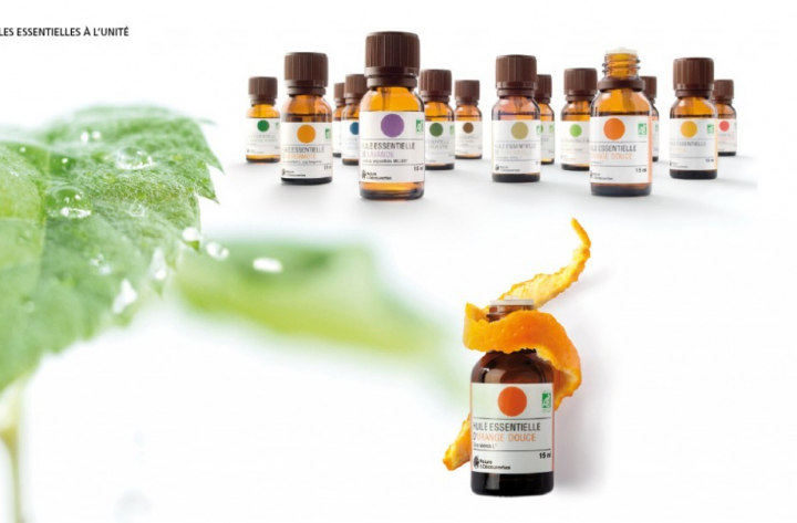 Charte graphique packaging huiles essentielles Nature et découvertes
