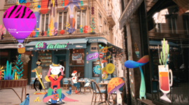 Adobe Photoshop rend hommage aux cafés français.