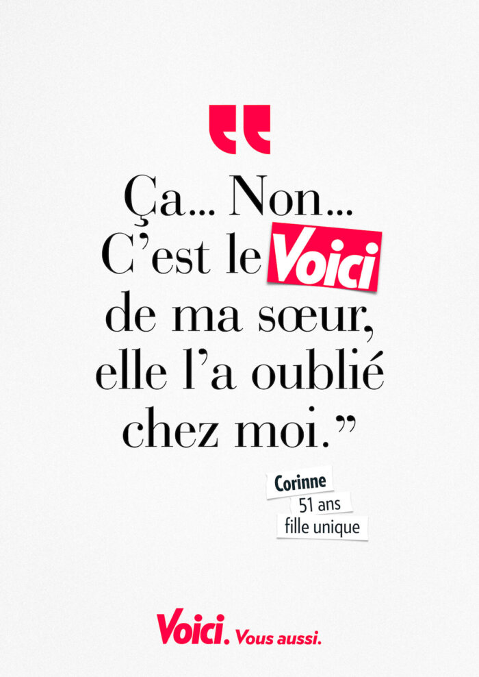 Vous aussi – Voici