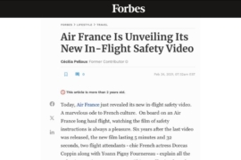 Forbes – Air France Is Unveiling Its New In-Flight Safety Video