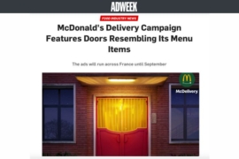 Adweek – McDonald’s Delivery Campaign Features Doors Resembling Its Menu Items