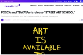 Roastbrief – POSCA and TBWA\Paris release “STREET ART SCHOOL”