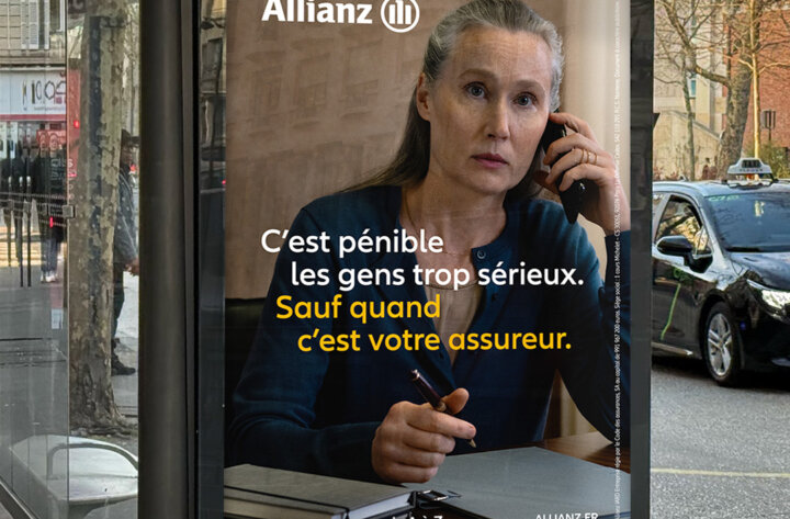 C’EST PÉNIBLE LA PUB TROP SÉRIEUSE. SAUF QUAND ÇA VIENT D’ALLIANZ.