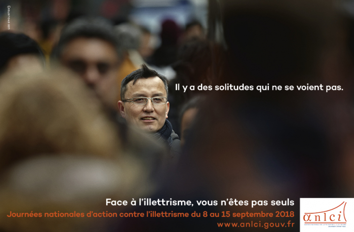 Campagne d’affichage pour l’Agence Nationale de Lutte Contre l’illettrisme