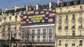 Brioche Pasquier signe la plus grande carte de vœux de France