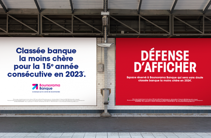 Campagne d&rsquo;Affichage-BOURSORAMA BANQUE S’AFFICHE DÉJÀ POUR 2024.