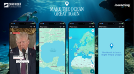 Quand Trump renomme un golfe, Surfrider Foundation Europe et .becoming lancent l’opération « Make The Ocean Great Again » et rebaptisent les eaux européennes !
