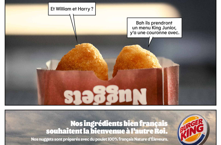 Campagne TV Burger King célèbre le sacre de Charles III