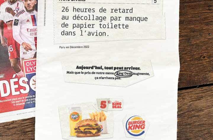 LE MENU KING DEAL FAIT LES GROS TITRES.