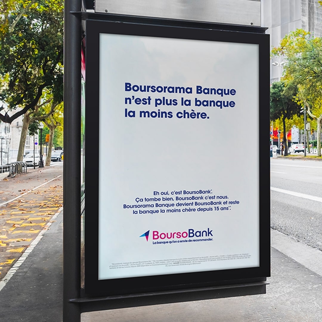 Campagne D'affichage- Boursorama Banque N'est Plus La Banque La Moins ...