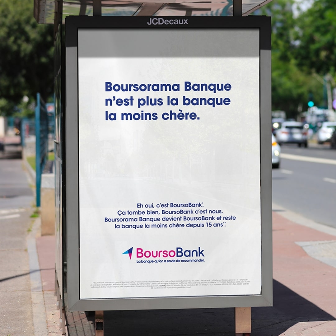 Campagne D'affichage- Boursorama Banque N'est Plus La Banque La Moins ...