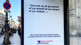 Campagne d&rsquo;affichage-C’EST LE MÊME REFRAIN DEPUIS 15 ANS AVEC BOURSORAMA BANQUE