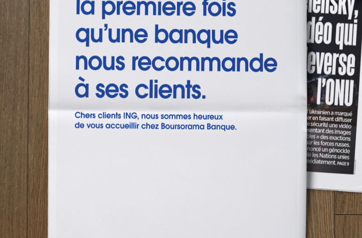 Campagne de presse nationale – Partenariat ING