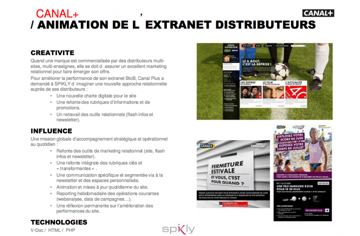 Dispositif digital et extranet – Digital