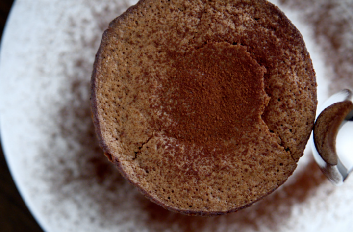 Moelleux chocolat, coeur chocolat blanc