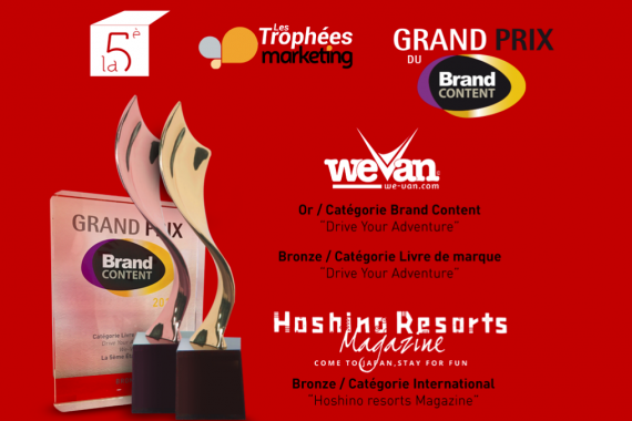 La 5ème Étape Paris remporte 3 Grands Prix de Brand Content en Mai