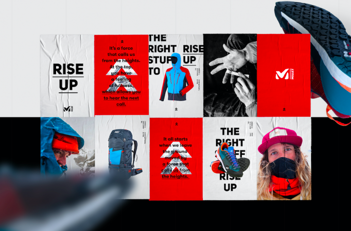 Campagne de marque – Millet, the right stuff to rise up!