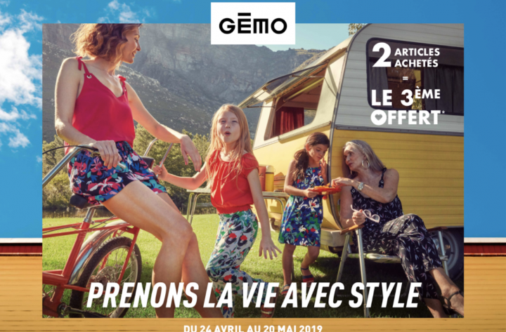 Campagne 360 TV, digital, print – Gémo Eté #retail #mode