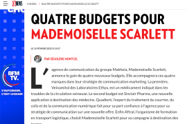 New Biz : Quatre nouveaux budgets pour notre agence Mademoiselle Scarlett ❤️