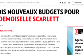 New Business : Trois nouveaux budgets pour Mademoiselle Scarlett ⭐️