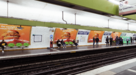 Campagne d&rsquo;affichage métro Parisien – Popeyes