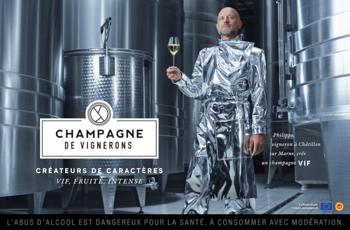 Campagne affichage Champagne de Vignerons – Créateurs de caractère – agence Australie