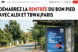 CB News – DÉMARREZ LA RENTRÉE DU BON PIED AVEC ALDI ET TBWA\PARIS