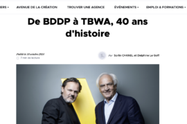 Stratégies – De BDDP à TBWA, 40 ans d’histoire