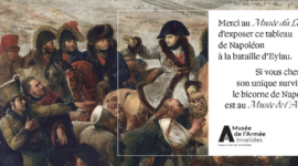 Le Musée de l&rsquo;Armée remercie le Louvre, Orsay, Carnavalet et le Château de Versailles de faire sa publicité